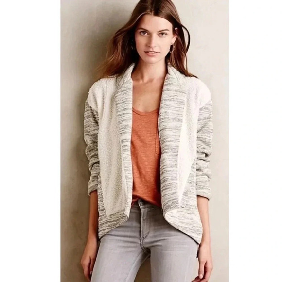 NWOT Anthropologie x Saturday Sunday Moelleux Open Front Cardigan Jacket - Picture 1 of 6